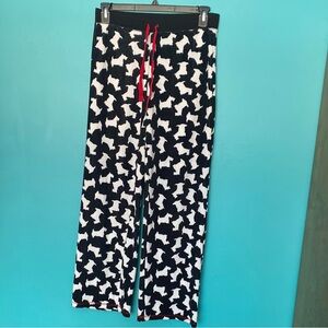 PJ Studio Scottie Dog Print Drawstring Pajama Pants M